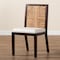 Baxton Studio Joana Modern Bohemian Dark Brown Mahogany Wood and Natural Abaca Dining Side Chair 228-13105-ZORO - alternate 8